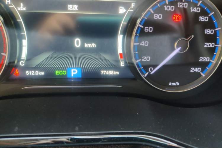 Used GAC Trumpchi M8 2020 Master Edition 390T Deluxe Version Odometer Close Up