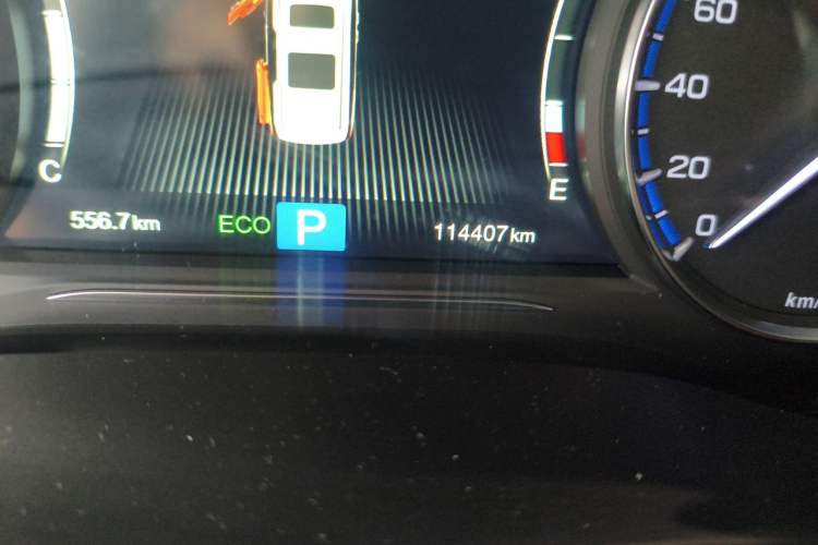 Used GAC Trumpchi M8 2020 Flagship Model 390T Prestige Edition Odometer Close Up