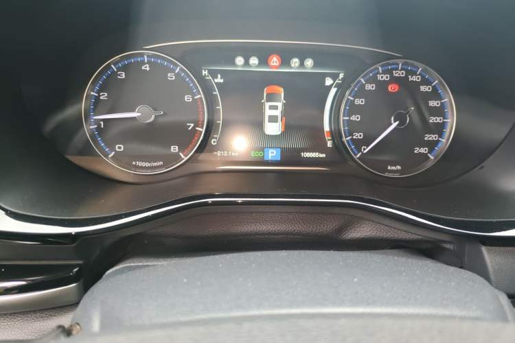 Used GAC Trumpchi M8 2020 Flagship Model 390T Prestige Edition Odometer Close Up