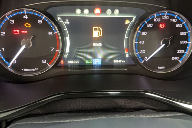 Used GAC Trumpchi M8 2020 Flagship Model 390T Supreme Edition Odometer Close Up