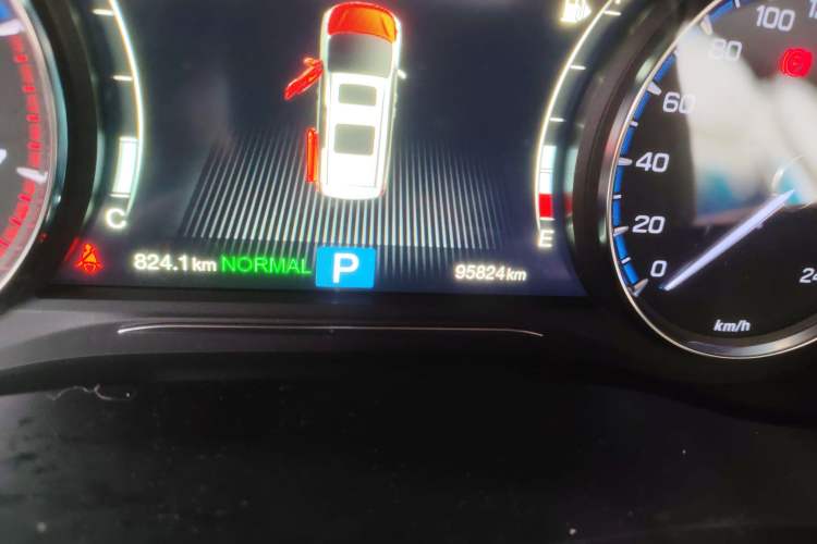 Used GAC Trumpchi M8 2020 Flagship Model 390T Prestige Edition Odometer Close Up