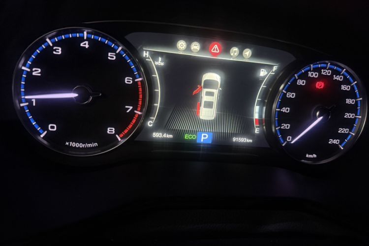 Used GAC Trumpchi M8 2020 Flagship Model 390T Supreme Edition Odometer Close Up