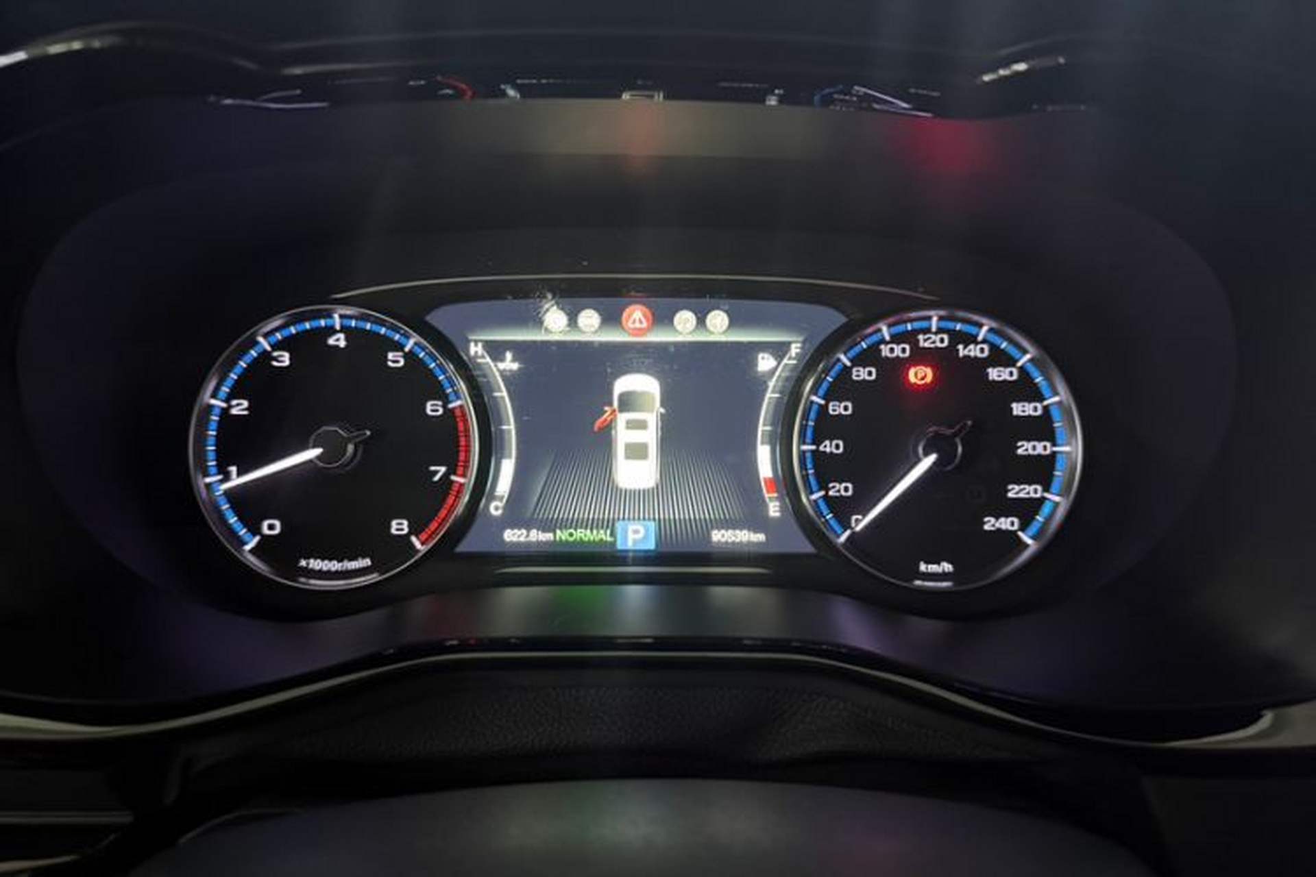 Used GAC Trumpchi M8 2020 Flagship Model 390T Supreme Edition Odometer Close Up