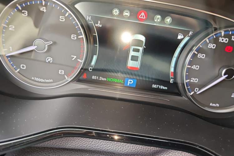 Used GAC Trumpchi M8 2020 Flagship Model 390T Prestige Edition Odometer Close Up