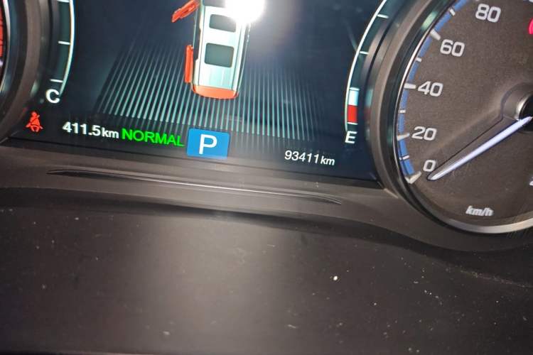 Used GAC Trumpchi M8 2020 Flagship Model 390T Deluxe Edition Odometer Close Up