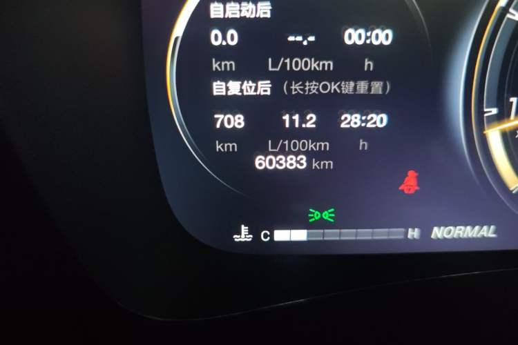 Used GAC Trumpchi M8 2021 Master Series 390T Ultimate Edition Odometer Close Up