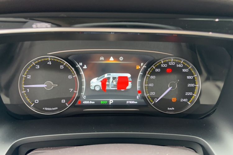 Used GAC Trumpchi M8 2021 Revised Version Lingxiu Series 390T Luxury Edition Odometer Close Up