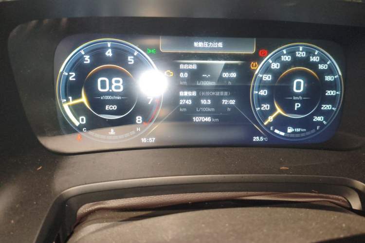 Used GAC Trumpchi M8 2021 Master Series 390T Ultimate Edition Odometer Close Up