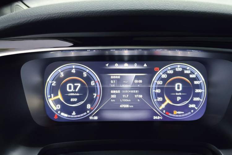 Used GAC Trumpchi M8 2021 Master Series 390T Ultimate Edition Odometer Close Up