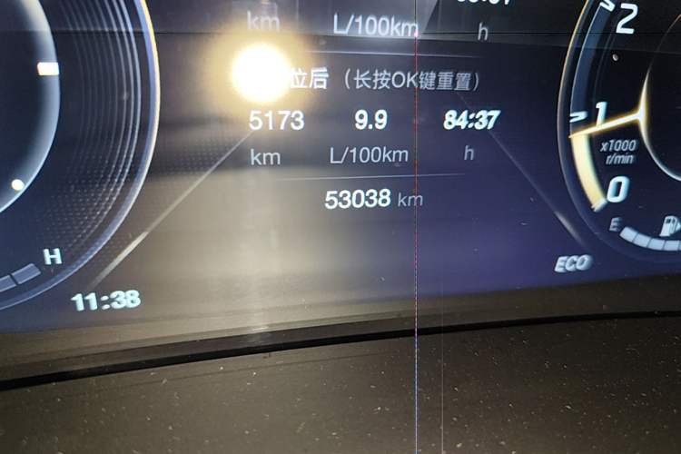 Used GAC Trumpchi M8 2021 Lingxiu Series 390T Deluxe Edition Odometer Close Up