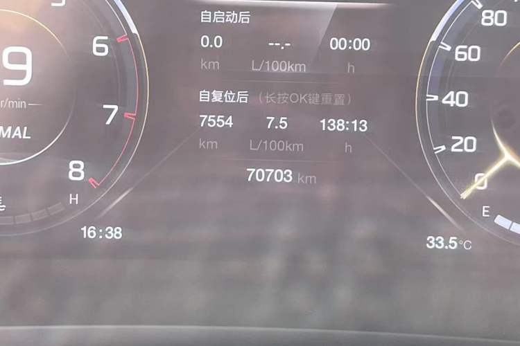 Used GAC Trumpchi M8 2021 Lingxiu Series 390T Ultimate Edition Odometer Close Up