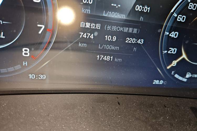 Used GAC Trumpchi M8 2021 Lingxiu Series 390T Ultimate Edition Odometer Close Up