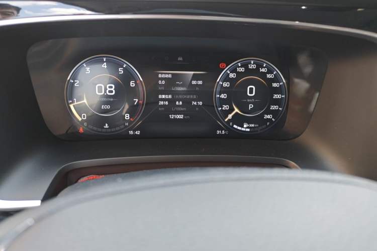 Used GAC Trumpchi M8 2021 Lingxiu Series 390T Deluxe Edition Odometer Close Up