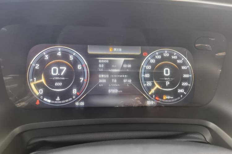 Used GAC Trumpchi M8 2021 Lingxiu Series 390T Deluxe Edition Odometer Close Up