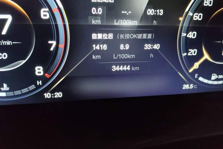 Used GAC Trumpchi M8 2021 Lingxiu Series 390T Ultimate Edition Odometer Close Up