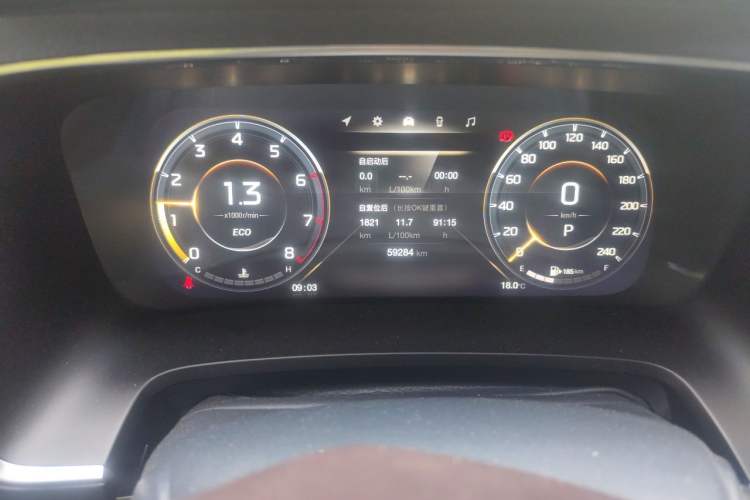 Used GAC Trumpchi M8 2021 Lingxiu Series 390T Ultimate Edition Odometer Close Up