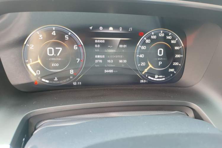 Used GAC Trumpchi M8 2021 Lingxiu Series 390T Ultimate Edition Odometer Close Up