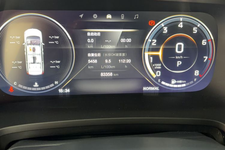Used GAC Trumpchi M8 2021 Lingxiu Series 390T Deluxe Edition Odometer Close Up