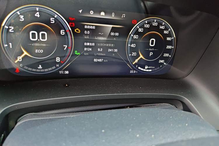 Used GAC Trumpchi M8 2021 Lingxiu Series 390T Flagship Edition Odometer Close Up