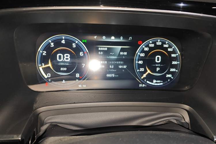 Used GAC Trumpchi M8 2021 Lingxiu Series 390T Ultimate Edition Odometer Close Up