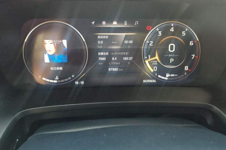 Used GAC Trumpchi M8 2021 Master Series 390T Ultimate Edition Odometer Close Up