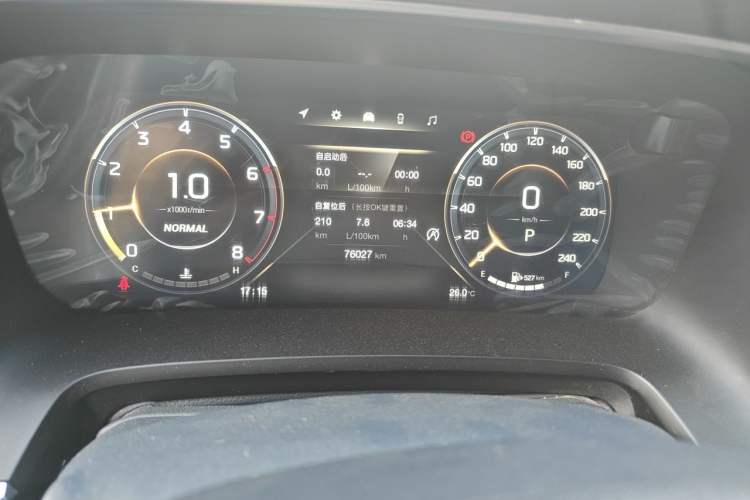 Used GAC Trumpchi M8 2021 Lingxiu Series 390T Deluxe Edition Odometer Close Up
