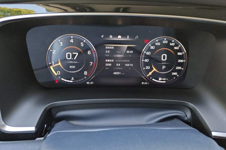 Used GAC Trumpchi M8 2021 Lingxiu Series 390T Ultimate Edition Odometer Close Up