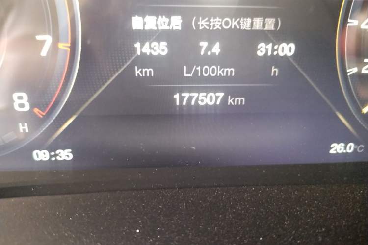 Used GAC Trumpchi M8 2021 Lingxiu Series 390T Deluxe Edition Odometer Close Up