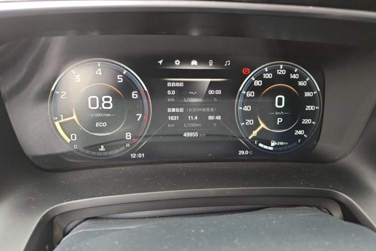 Used GAC Trumpchi M8 2021 Lingxiu Series 390T Deluxe Edition Odometer Close Up
