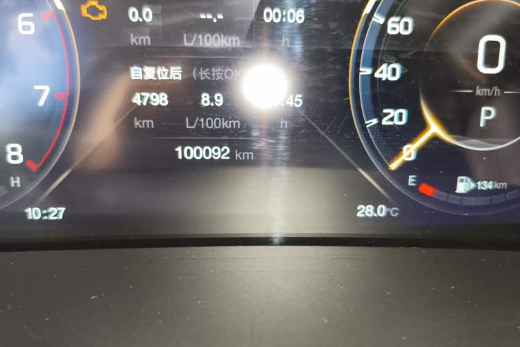 Used GAC Trumpchi M8 2021 Lingxiu Series 390T Ultimate Edition Odometer Close Up