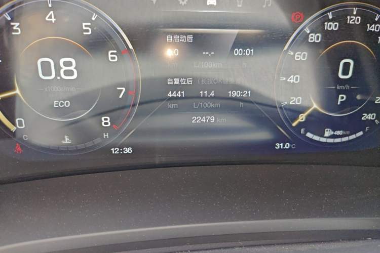 Used GAC Trumpchi M8 2021 Lingxiu Series 390T Ultimate Edition Odometer Close Up