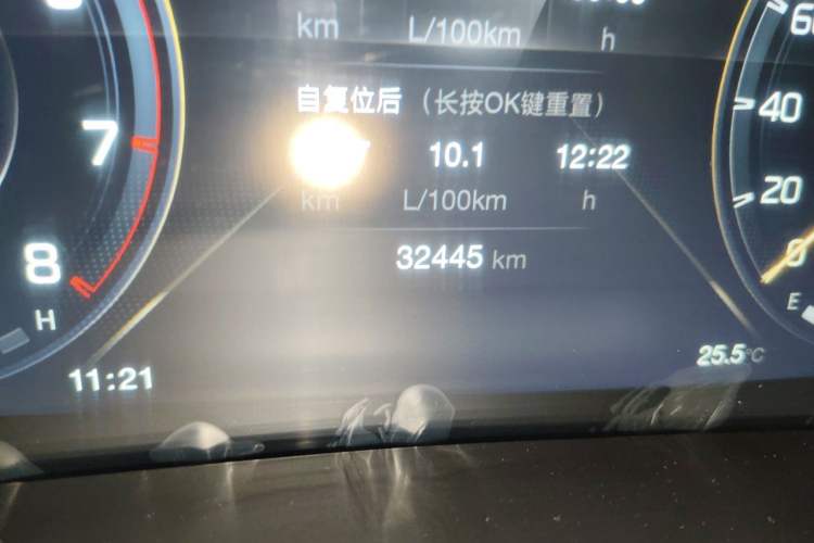 Used GAC Trumpchi M8 2021 Lingxiu Series 390T Deluxe Edition Odometer Close Up