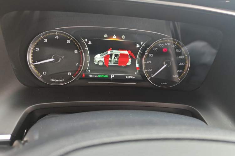 Used GAC Trumpchi M8 2023 Lingxiu Series 390T Deluxe Edition Odometer Close Up