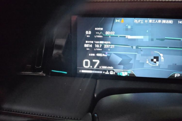 Used GAC Trumpchi M8 2023 Zongshi Series 400T Flagship Edition Odometer Close Up