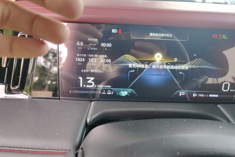 Used GAC Trumpchi M8 2023 Zongshi Series 400T Ultimate Edition Odometer Close Up
