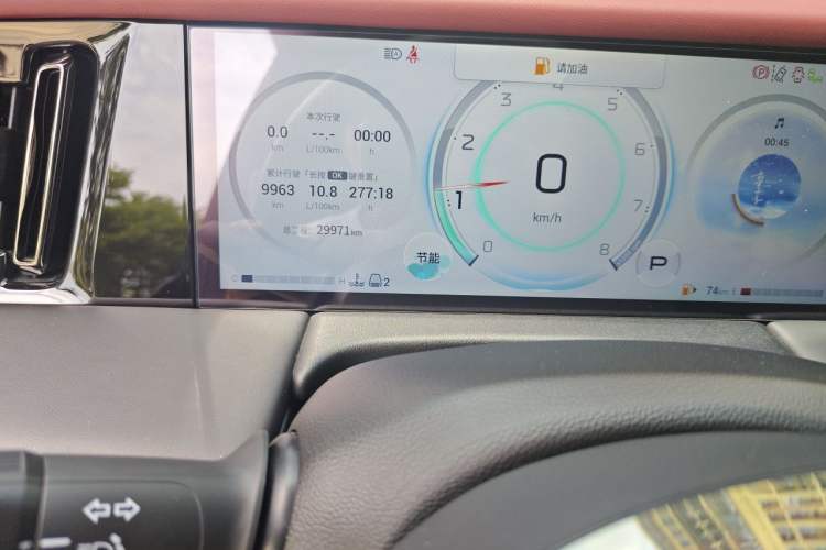 Used GAC Trumpchi M8 2023 Zongshi Series 400T Ultimate Edition Odometer Close Up