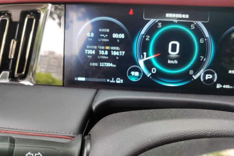 Used GAC Trumpchi M8 2023 Zongshi Series 400T Ultimate Edition Odometer Close Up