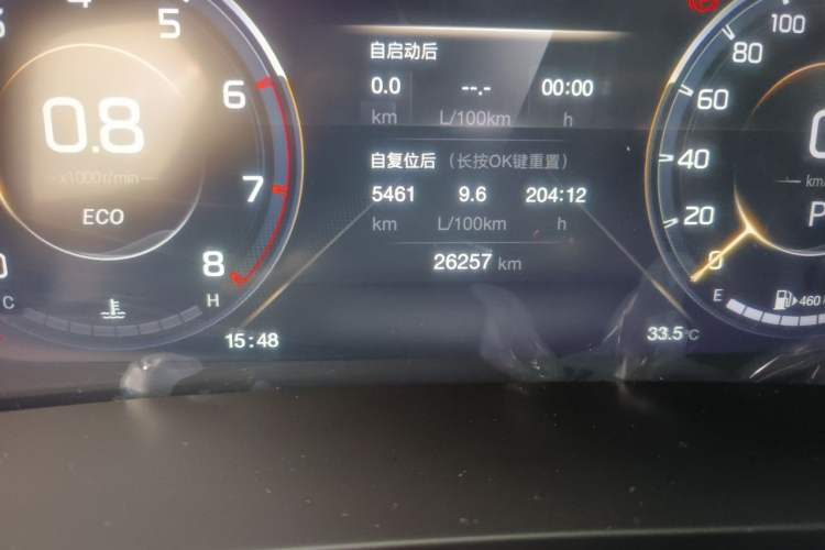 Used GAC Trumpchi M8 2023 Lingxiu Series 390T Prestige Edition Odometer Close Up