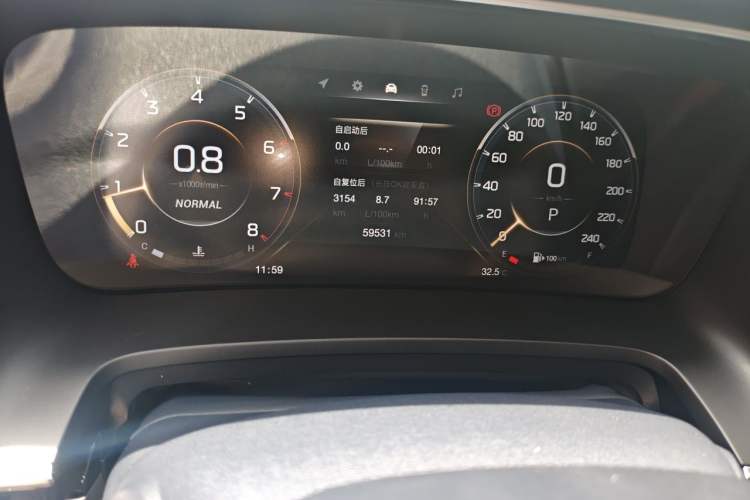 Used GAC Trumpchi M8 2023 Lingxiu Series 390T Prestige Edition Odometer Close Up