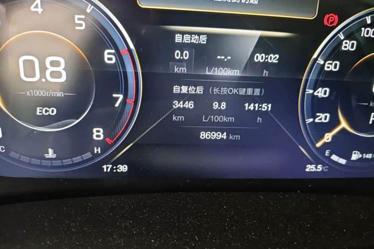 Used GAC Trumpchi M8 2023 Lingxiu Series 390T Ultimate Edition Odometer Close Up