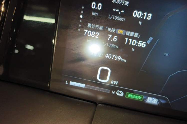 Used GAC Trumpchi M8 2023 Zongshi Series Dual-Motor YuZun Edition Odometer Close Up