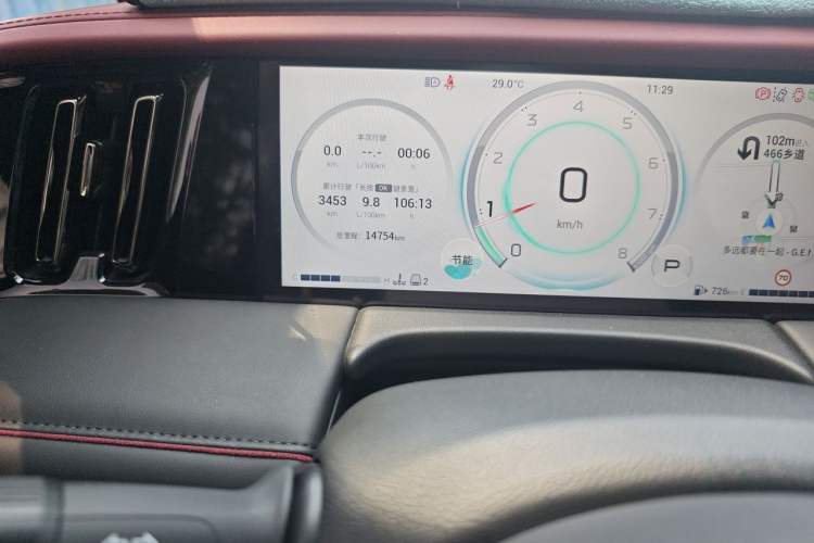 Used GAC Trumpchi M8 2023 Zongshi Series 400T Ultimate Edition Odometer Close Up