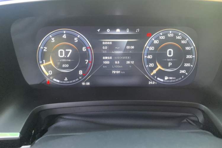 Used GAC Trumpchi M8 2023 Lingxiu Series 390T Ultimate Edition Odometer Close Up