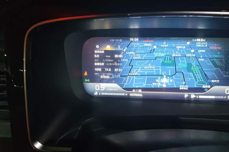 Used GAC Trumpchi M8 2023 Master Series 390T Ultimate Edition Odometer Close Up
