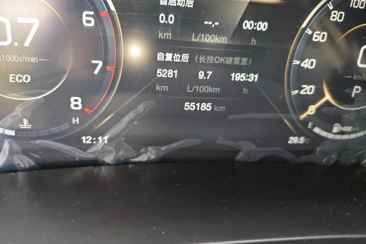 Used GAC Trumpchi M8 2023 Lingxiu Series 390T Prestige Edition Odometer Close Up