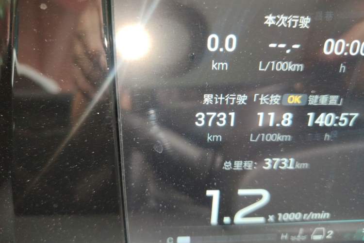 Used GAC Trumpchi M8 2024 Master Series 400T Prestige Edition Odometer Close Up