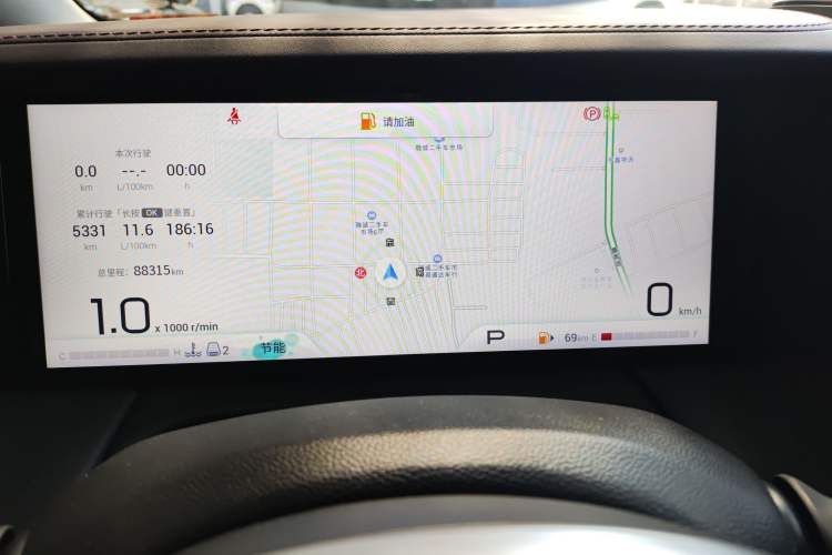 Used GAC Trumpchi M8 2024 Master Series 400T Ultimate Edition Odometer Close Up