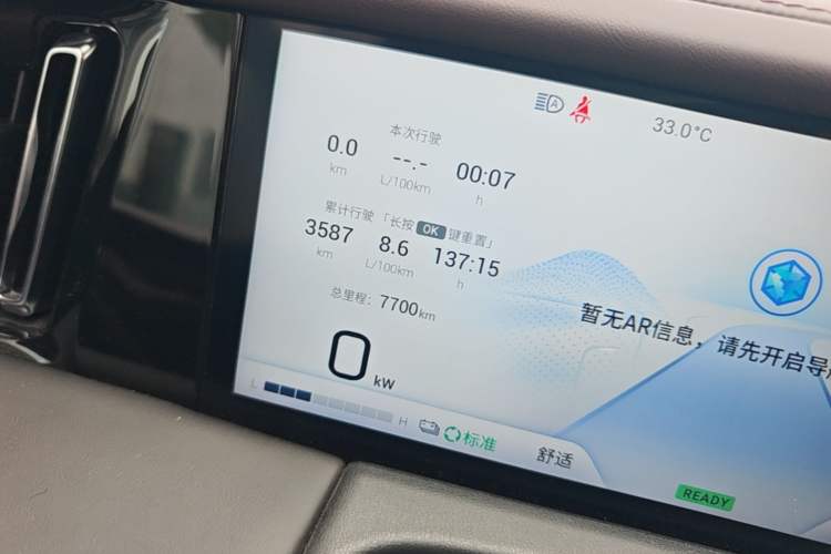 Used GAC Trumpchi M8 2024 Master Series Super Hybrid Edition Odometer Close Up