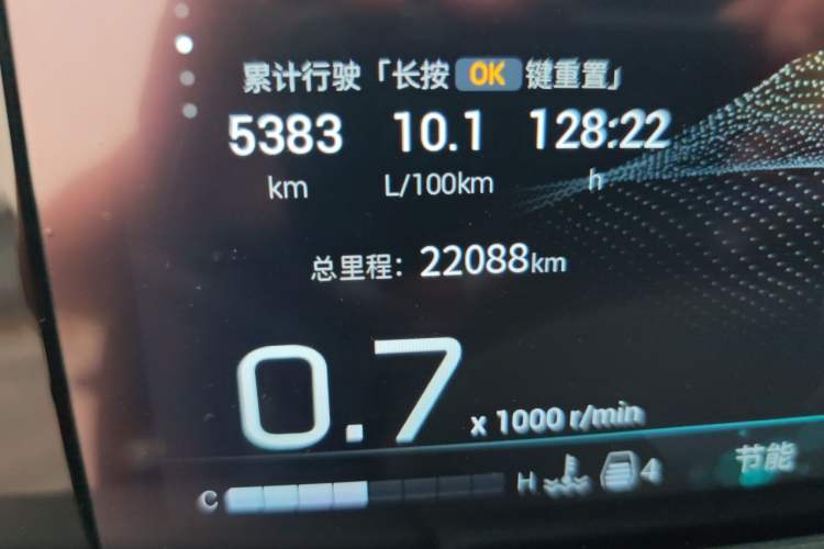 Used GAC Trumpchi M8 2024 Master Series 400T Ultimate Edition Odometer Close Up