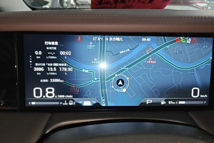 Used GAC Trumpchi M8 2024 Master Series 400T Ultimate Edition Odometer Close Up